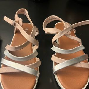 Lightly worn sandals size 12, girls.